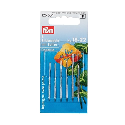 Prym Sticknadeln mit Sp. ST 18-22 silberfarbig/goldfarbig