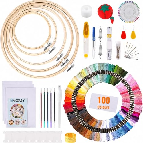 MAKEASY 205 PCS Stickerei Set