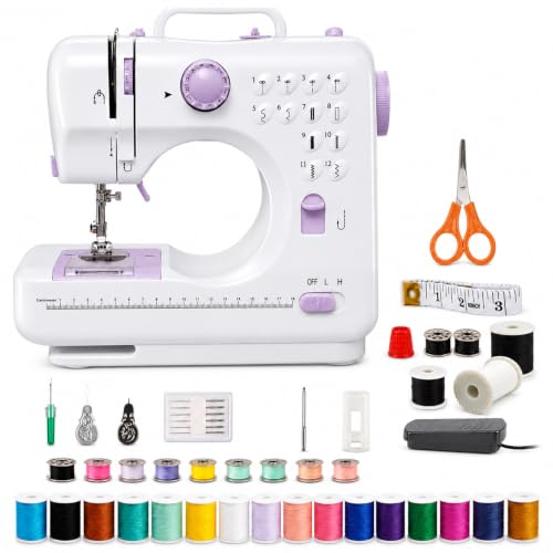 FONCOOD Mini-Nähmaschine 12 Stiche