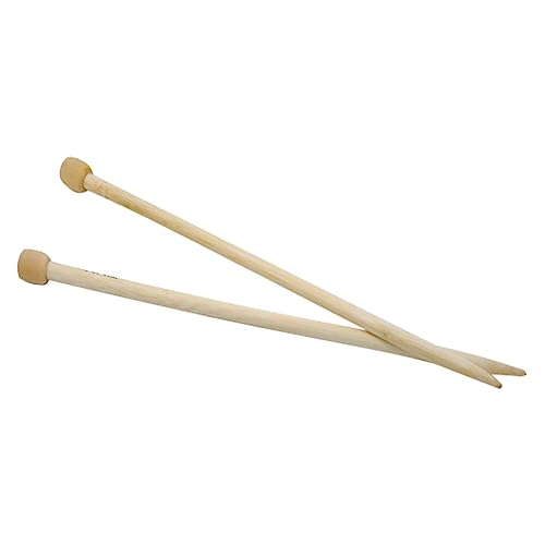 maDDma Stricknadeln Bambus, gerade, 35 cm