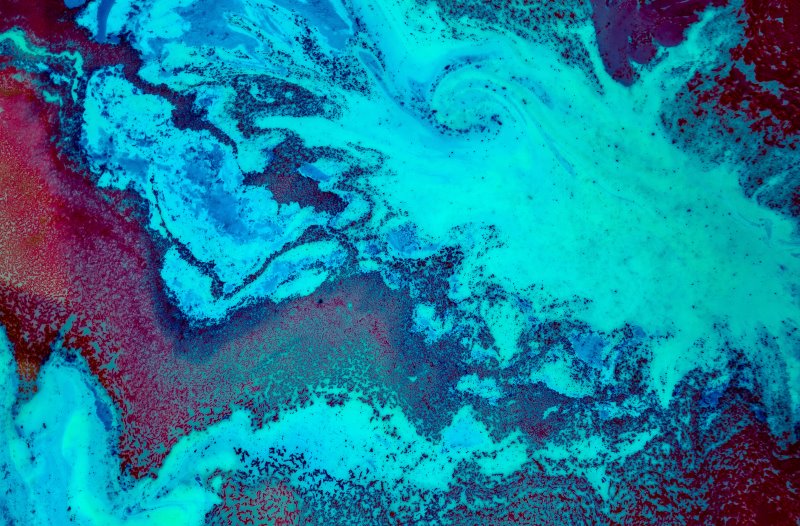 Leuchtfarben Test Blaue Leuchtfarben in Epoxidharz zur Dekoration