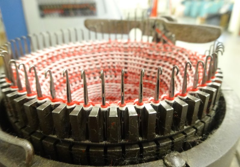Alte Industrie-Strickmaschine